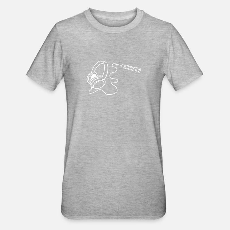 Battre dans l’oreille - T-shirt polycoton Unisexe - gris chiné