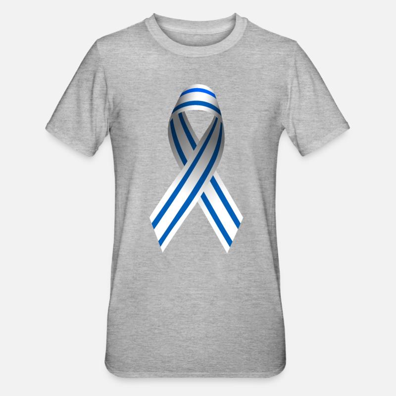 Peace for Israel - Loop - Unisex Polycotton T-Shirt - heather grey