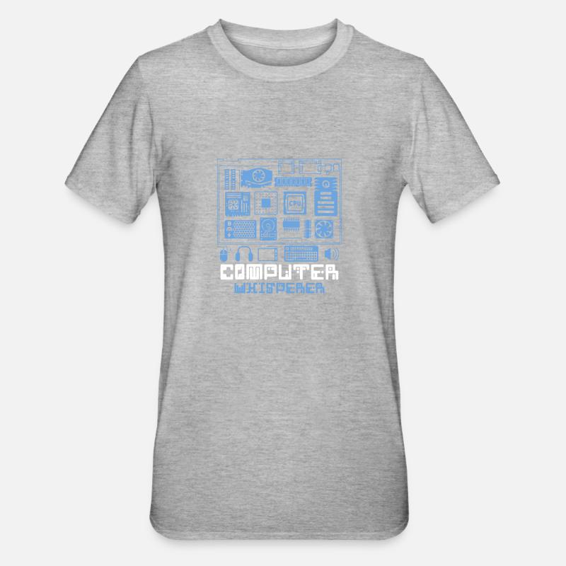 Technischer Support Technologie Programmierer - Unisex Polycotton T-Shirt - Grau meliert