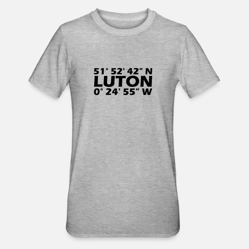 Luton Coordinates - Unisex Polycotton T-Shirt - heather grey