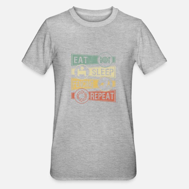 Fechten Fechtkampf - Unisex Polycotton T-Shirt - Grau meliert