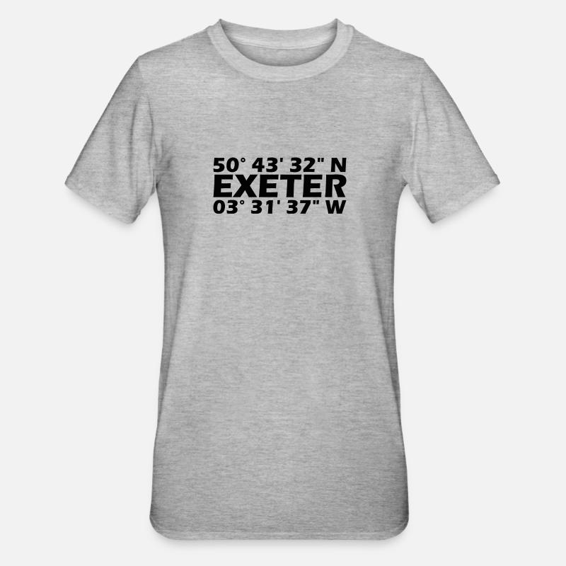 Exeter Coordinates - Unisex Polycotton T-Shirt - heather grey