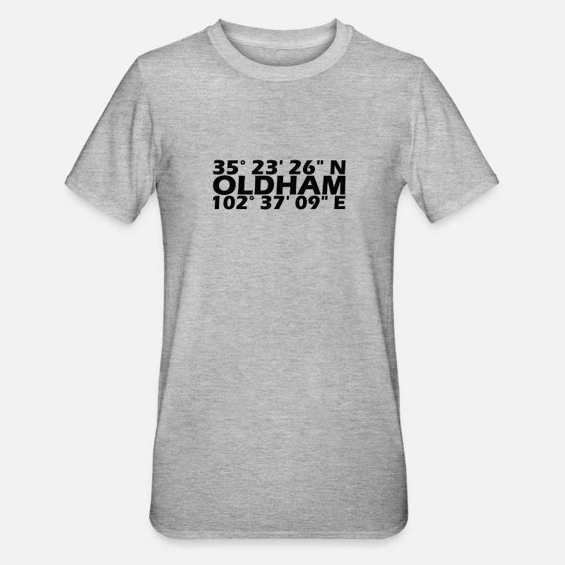 Coordonnées d’Oldham - T-shirt polycoton Unisexe - gris chiné