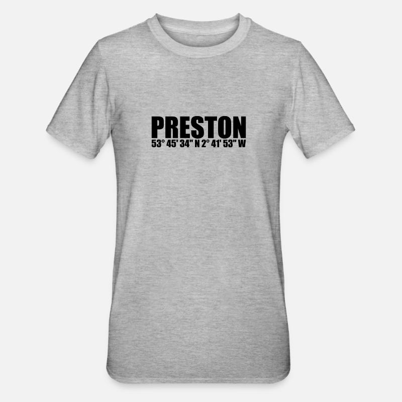 Coordonnées de Preston - T-shirt polycoton Unisexe - gris chiné