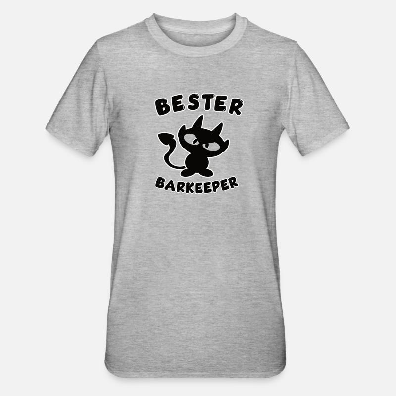 cool best bartender design - Unisex Polycotton T-Shirt - heather grey