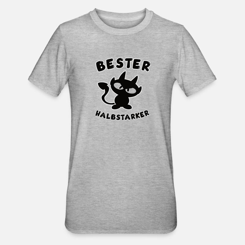 cool best half-strong design - Unisex Polycotton T-Shirt - heather grey