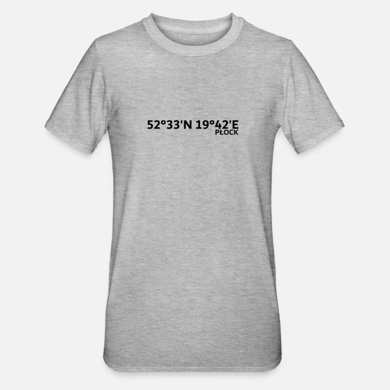 Płock coordinates - Unisex Polycotton T-Shirt - heather grey