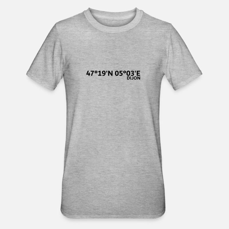 Dijon Coordinates - Unisex Polycotton T-Shirt - heather grey