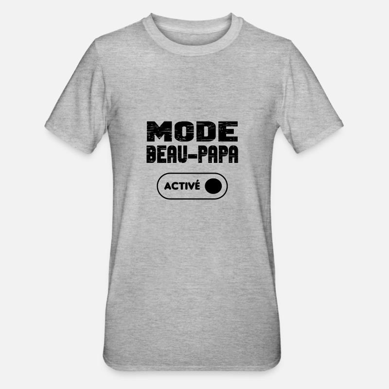 Mode beau-papa activé - T-shirt polycoton Unisexe - gris chiné