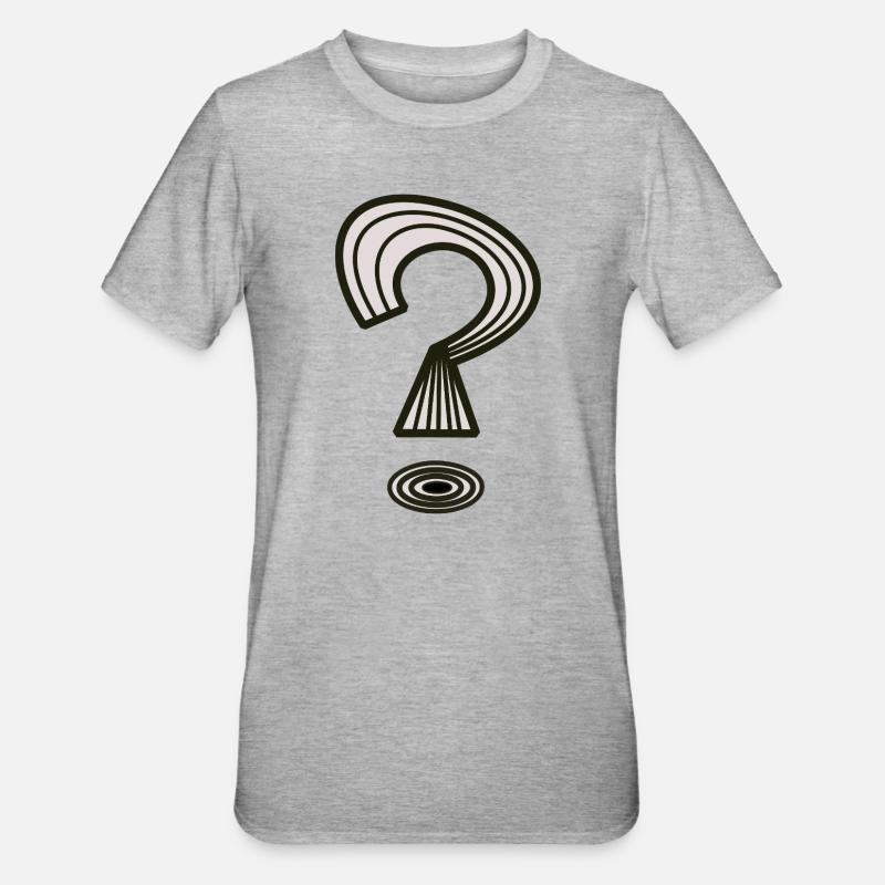 Point d’interrogation de Cean - T-shirt polycoton Unisexe - gris chiné