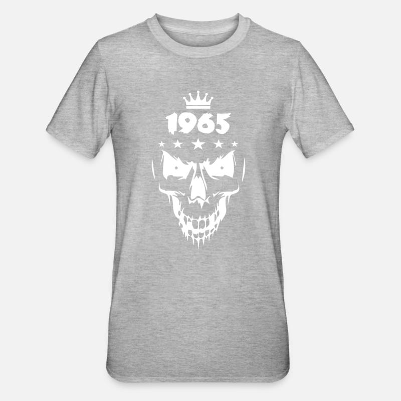 Crâne (1965) - T-shirt polycoton Unisexe - gris chiné