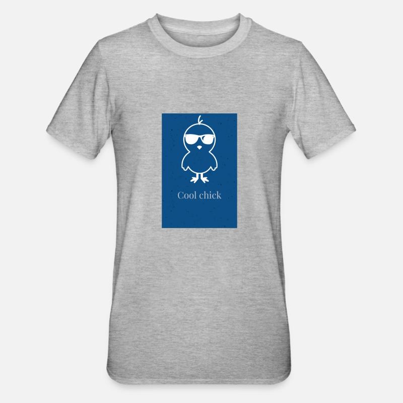 Cool chick - Unisex Polycotton T-Shirt - heather grey