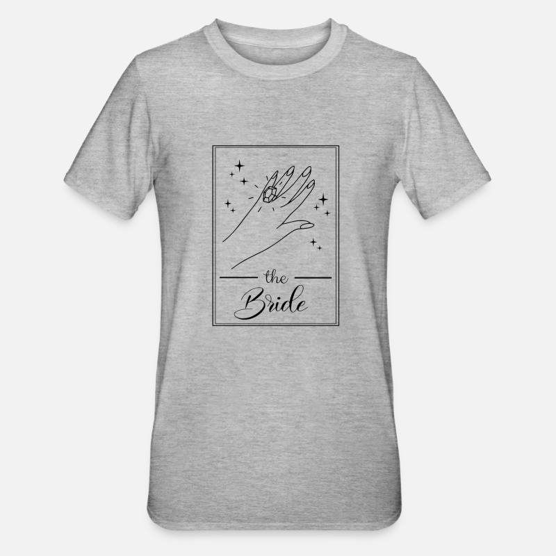 La mariée - T-shirt polycoton Unisexe - gris chiné