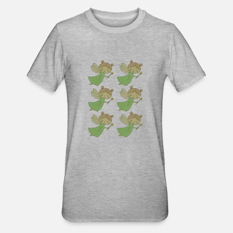 Frais 6 fois plus - T-shirt polycoton Unisexe - gris chiné