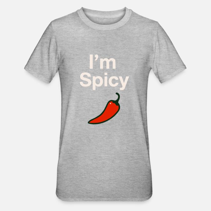 Je suis épicée ! - T-shirt polycoton Unisexe - gris chiné