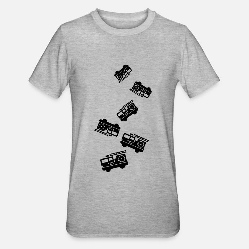 Fire engine - Unisex Polycotton T-Shirt - heather grey