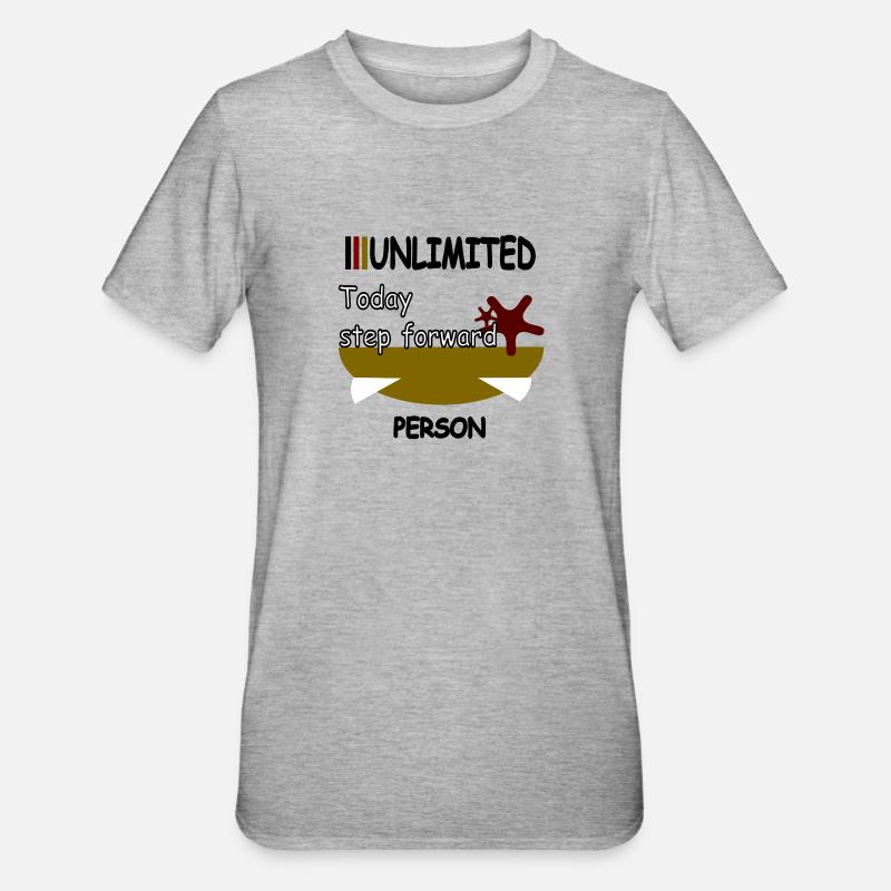 Today step forward - Unisex Polycotton T-Shirt - heather grey