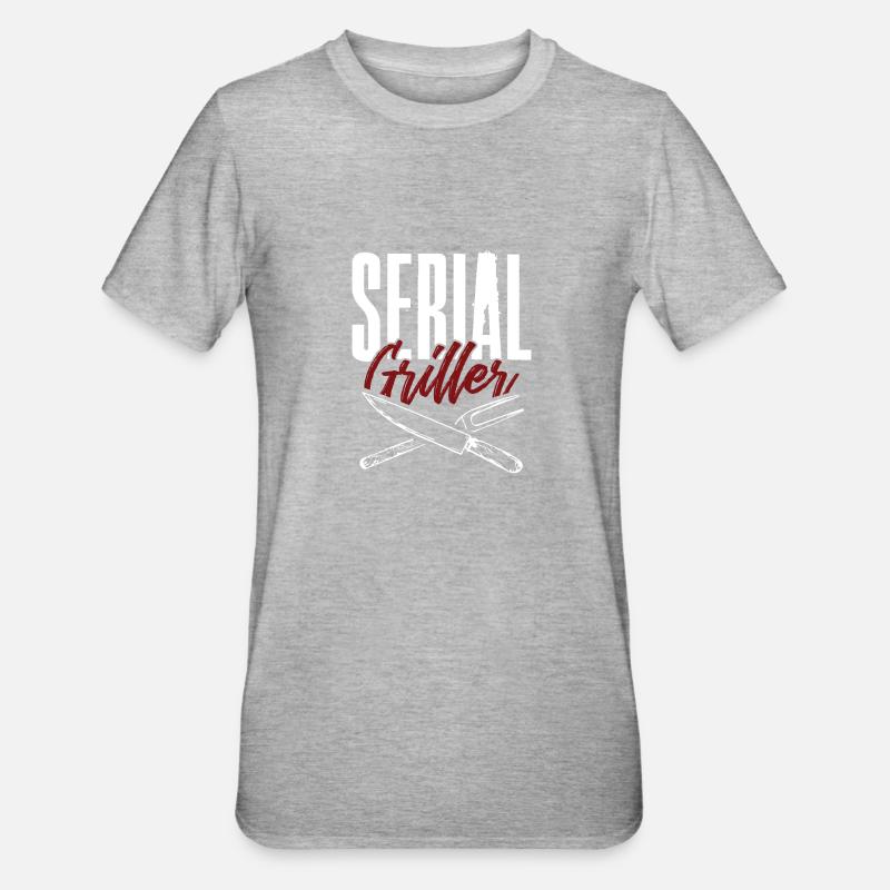 serial griller - T-shirt polycoton Unisexe - gris chiné
