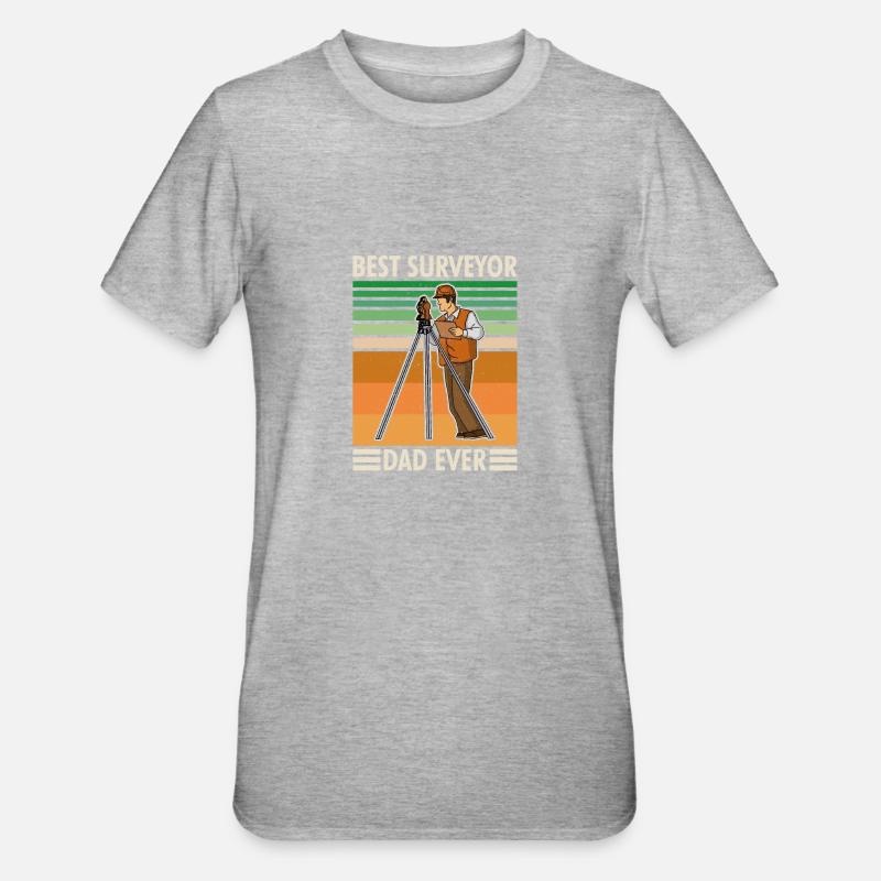 Géodésie géodésique Profession - T-shirt polycoton Unisexe - gris chiné
