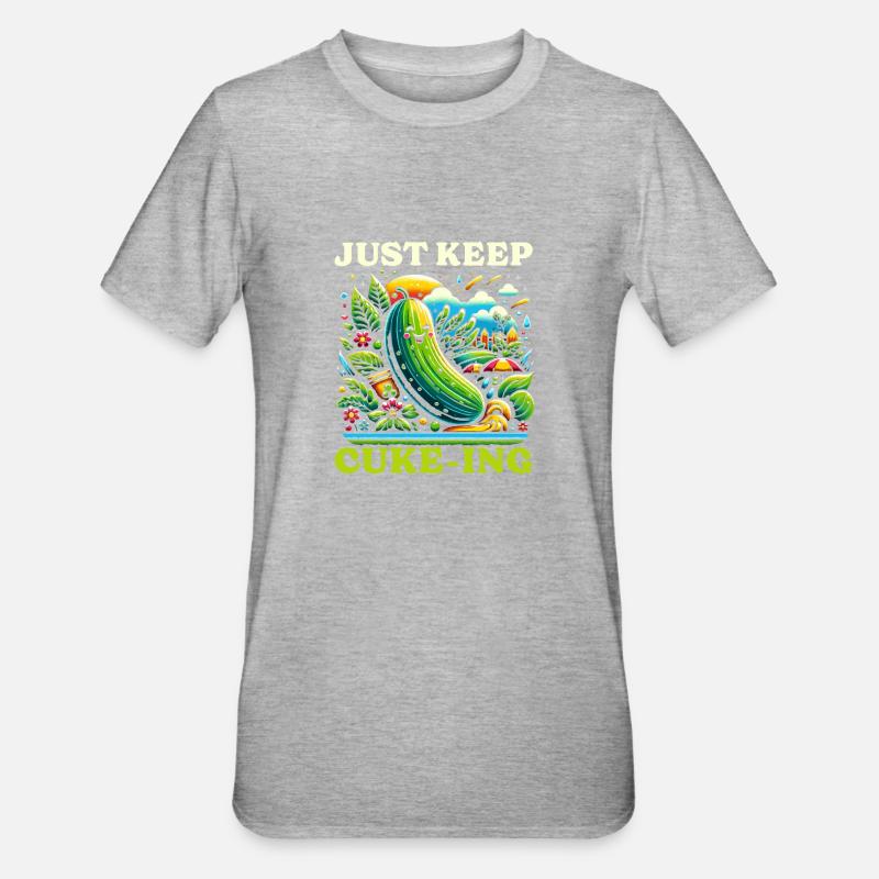 Drôle de concombre-végétalien-végétarien - T-shirt polycoton Unisexe - undefined