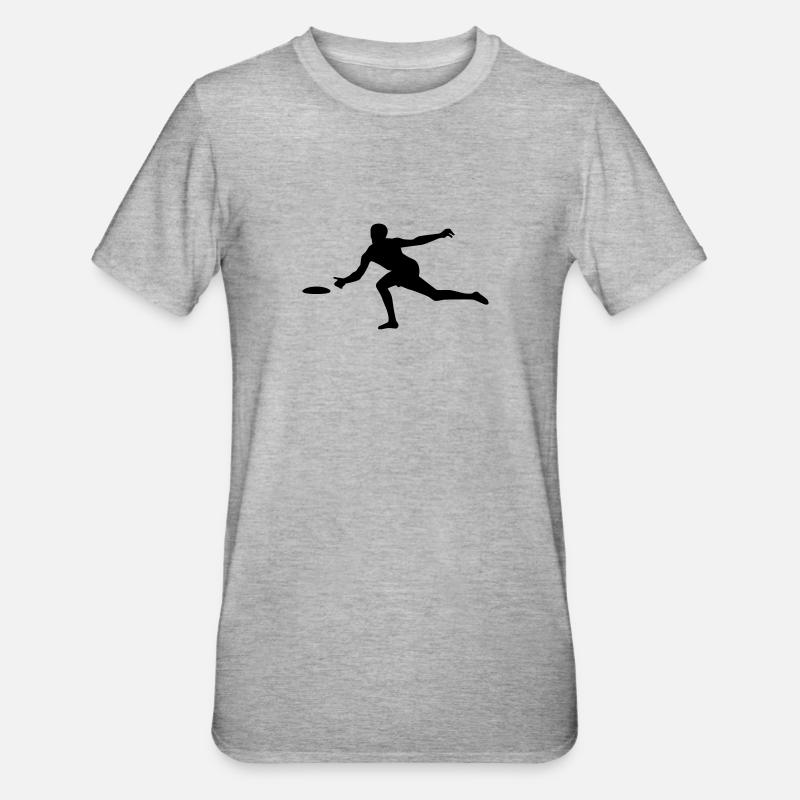 Discgolf - T-shirt polycoton Unisexe - gris chiné