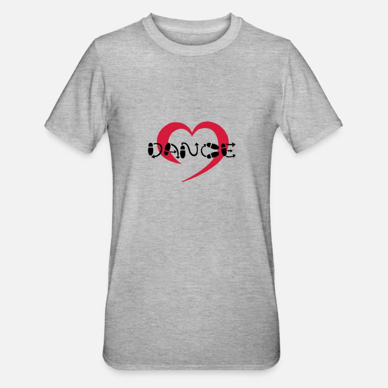 Hearty Dance - Unisex Polycotton T-Shirt - heather grey