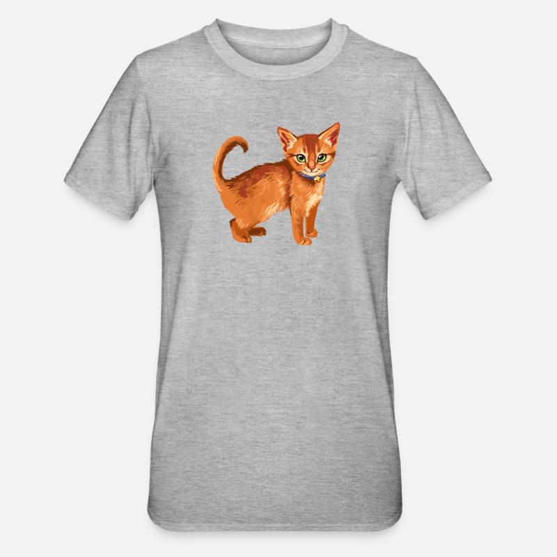 Firestar Firestar Rusty Sammy Red Cat Warrior - T-shirt polycoton Unisexe - gris chiné