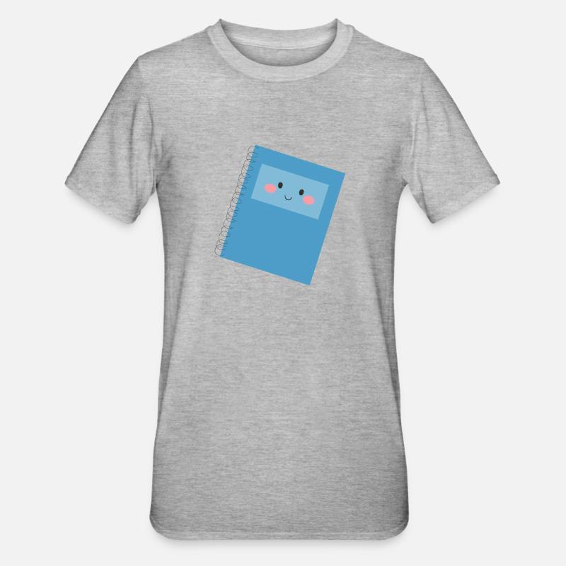 Carnet - T-shirt polycoton Unisexe - gris chiné