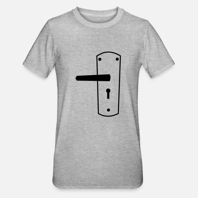 poignée de porte - T-shirt polycoton Unisexe - gris chiné