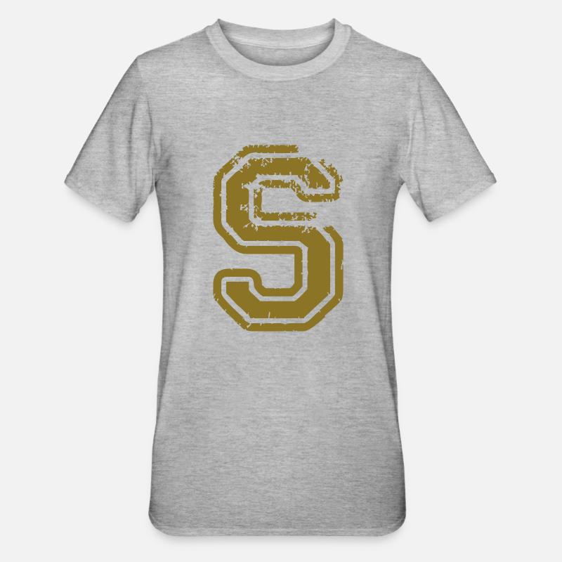 S - Unisex Polycotton T-Shirt - Grau meliert