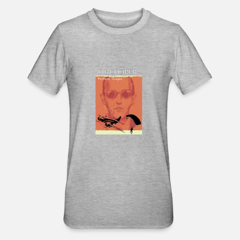 DB Cooper - T-shirt polycoton Unisexe - gris chiné