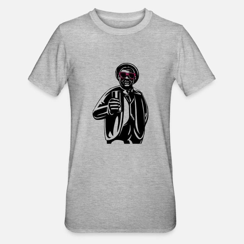 Mainzer Schoppenstecher - Unisex Polycotton T-Shirt - Grau meliert