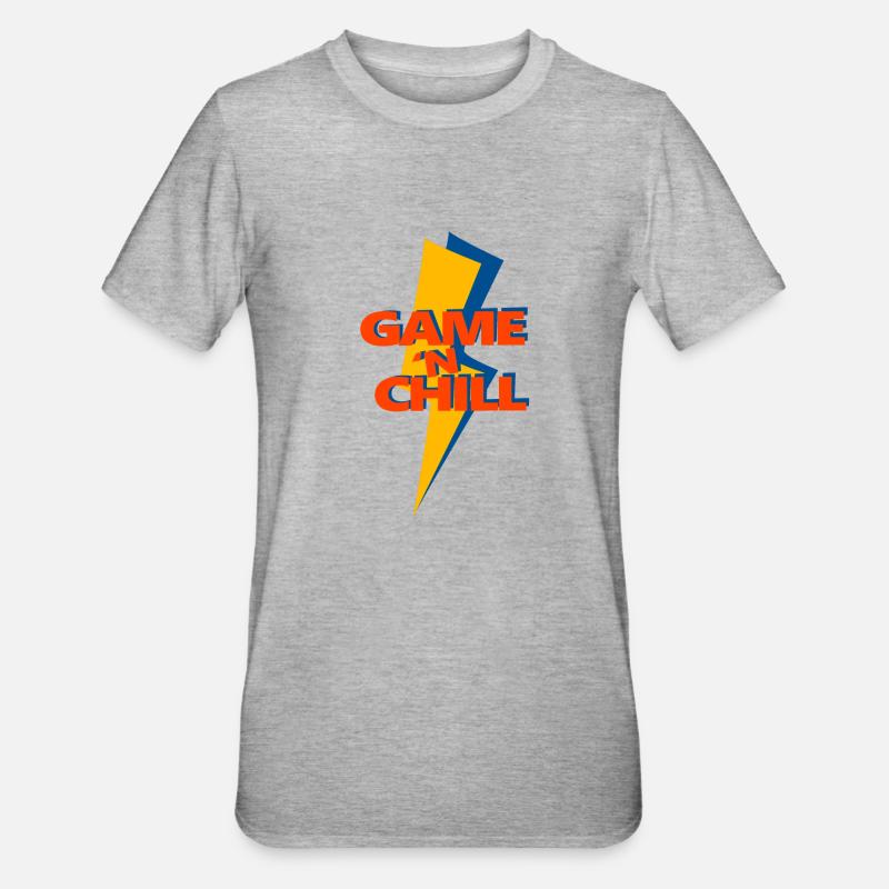 Jeu « n Réfrigérer - T-shirt polycoton Unisexe - gris chiné