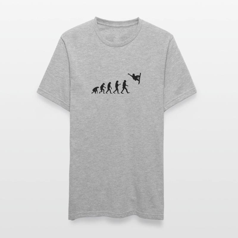 Evolution Snowboard Freeride Freeride Freestyle Beef Tombe T-shirt polycoton Unisexe