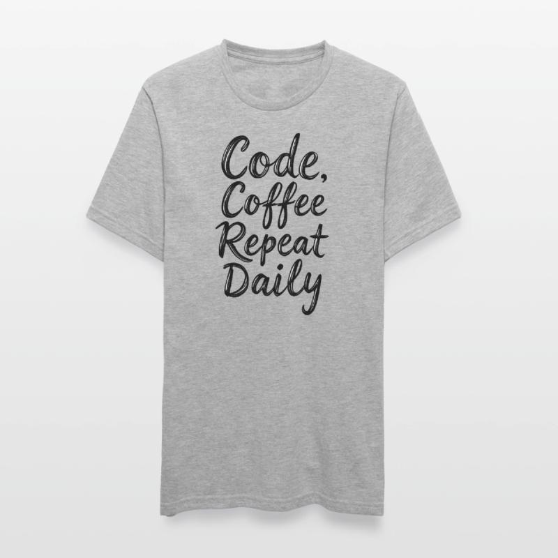 Code Sleep Debug Repeat Programmer Shirt T-shirt polycoton Unisexe