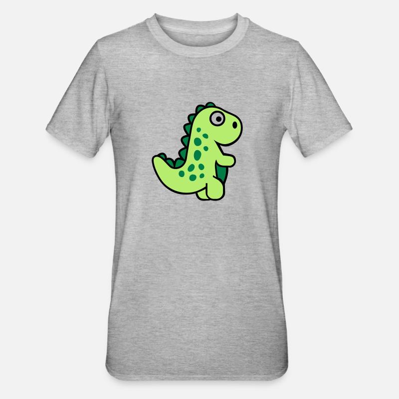 T-Rex - T-shirt polycoton Unisexe - gris chiné
