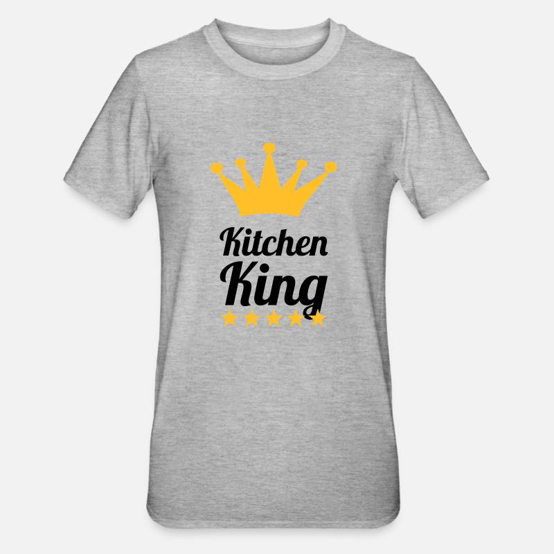 Kitchen King - T-shirt polycoton Unisexe - gris chiné