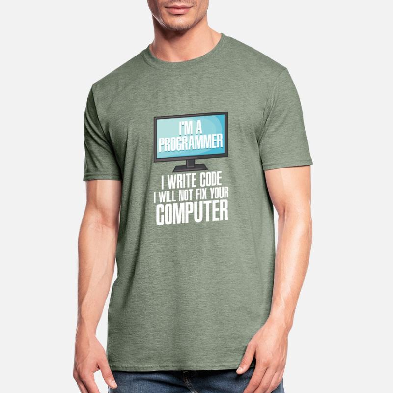 I'm A Programmer I Write Code I Will Not Fix Your Unisex Polycotton T-Shirt