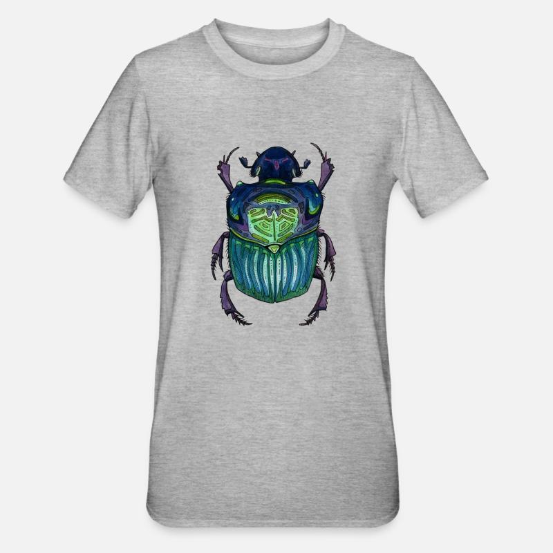 Big Beetle - Coléoptère géant - T-shirt polycoton Unisexe - gris chiné