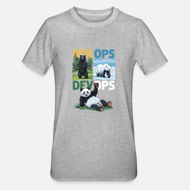 Devops - T-shirt polycoton Unisexe - gris chiné