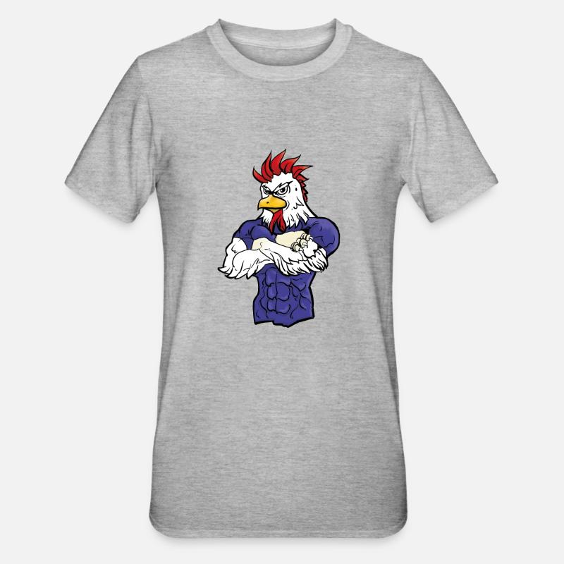l'Equipe - T-shirt polycoton Unisexe - gris chiné