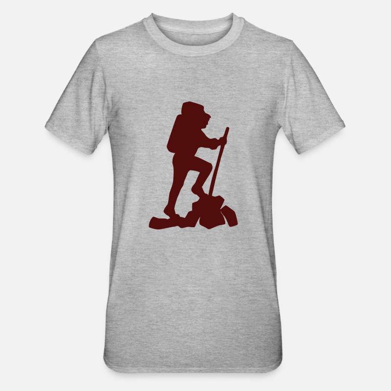 backpack suitcase backpack bag briefcase58 - Unisex Polycotton T-Shirt - heather grey