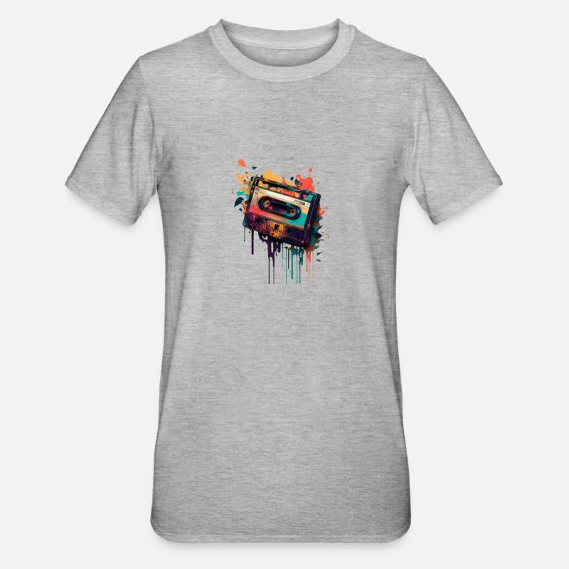 Mixtape rétro - T-shirt polycoton Unisexe - gris chiné