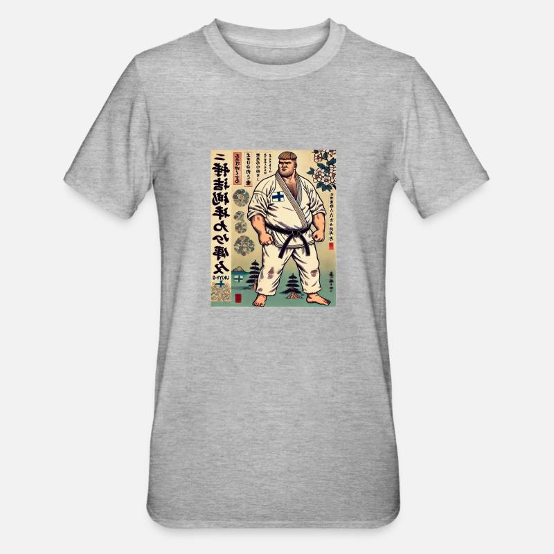 Finnish Karate MASTER - Unisex Polycotton T-Shirt - heather grey