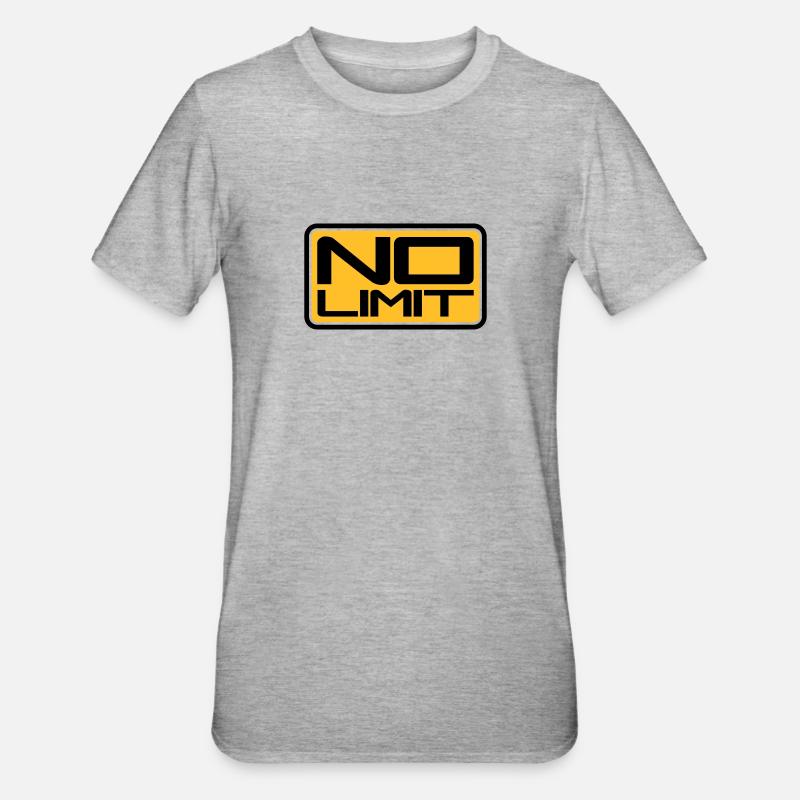 No Limit Shield - T-shirt polycoton Unisexe - gris chiné