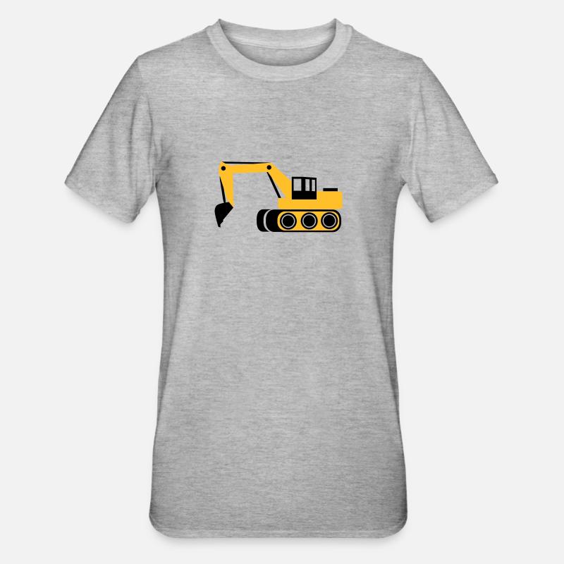 Digger - Unisex Polycotton T-Shirt - heather grey