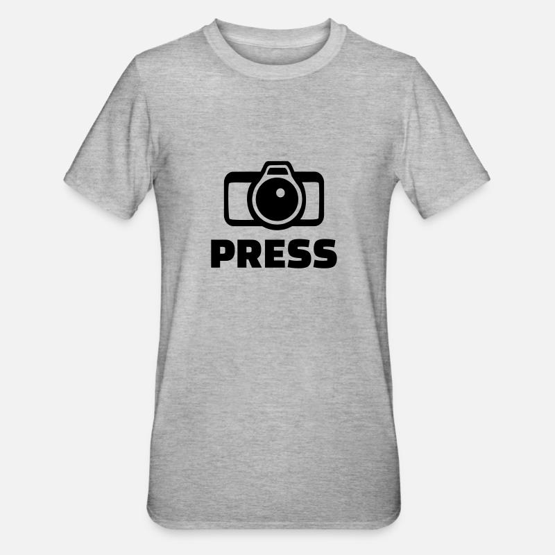 Press - T-shirt polycoton Unisexe - gris chiné