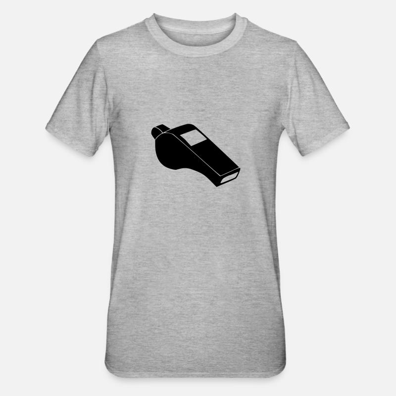 Whistle, whistle - Unisex Polycotton T-Shirt - heather grey