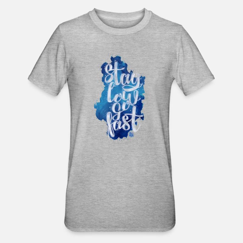 Stay low - T-shirt polycoton Unisexe - gris chiné
