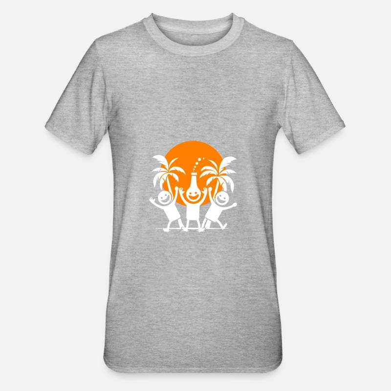 Fête Équipe Vacances - T-shirt polycoton Unisexe - gris chiné